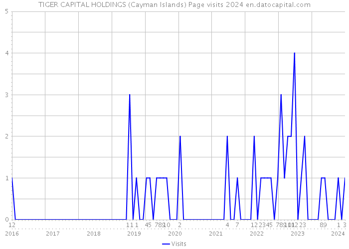 TIGER CAPITAL HOLDINGS (Cayman Islands) Page visits 2024 