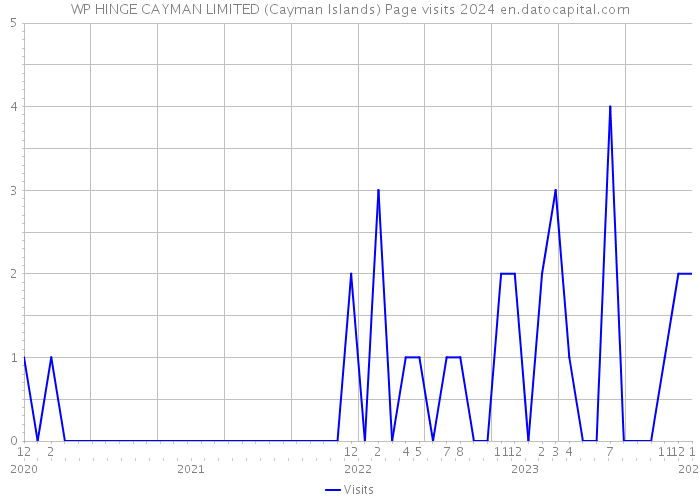 WP HINGE CAYMAN LIMITED (Cayman Islands) Page visits 2024 