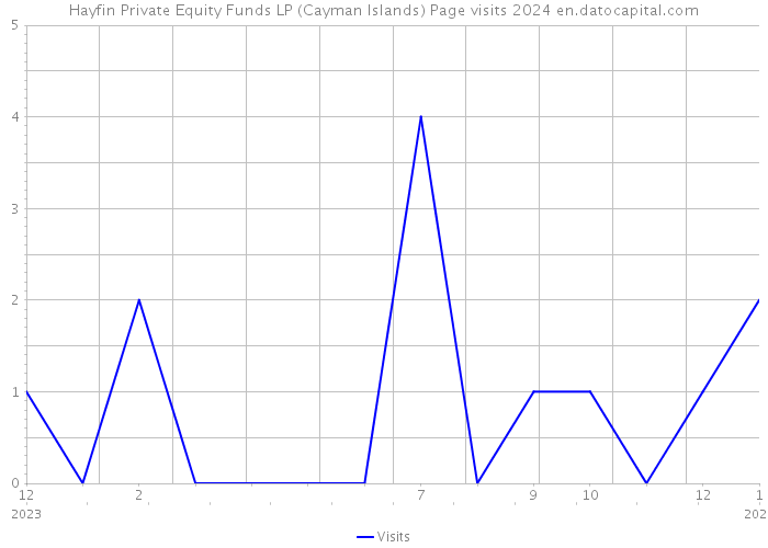 Hayfin Private Equity Funds LP (Cayman Islands) Page visits 2024 
