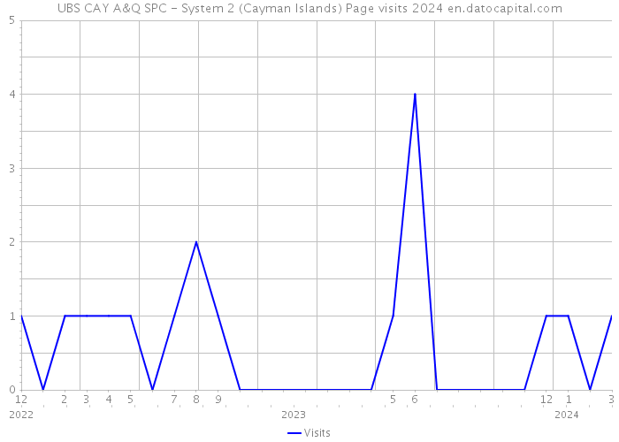 UBS CAY A&Q SPC - System 2 (Cayman Islands) Page visits 2024 