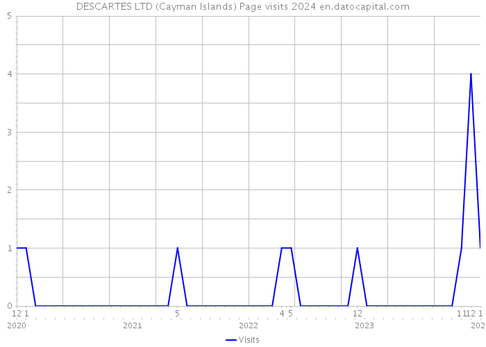 DESCARTES LTD (Cayman Islands) Page visits 2024 