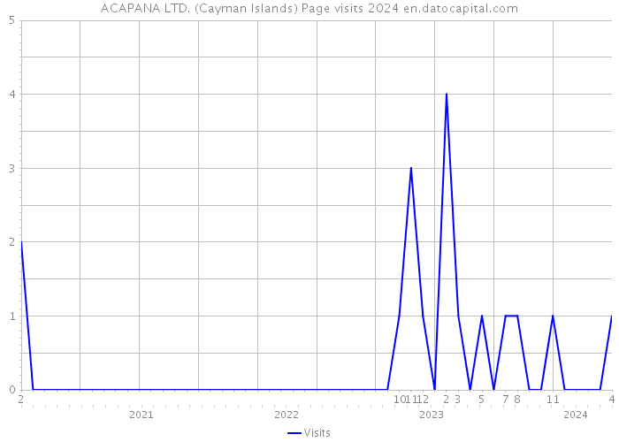 ACAPANA LTD. (Cayman Islands) Page visits 2024 