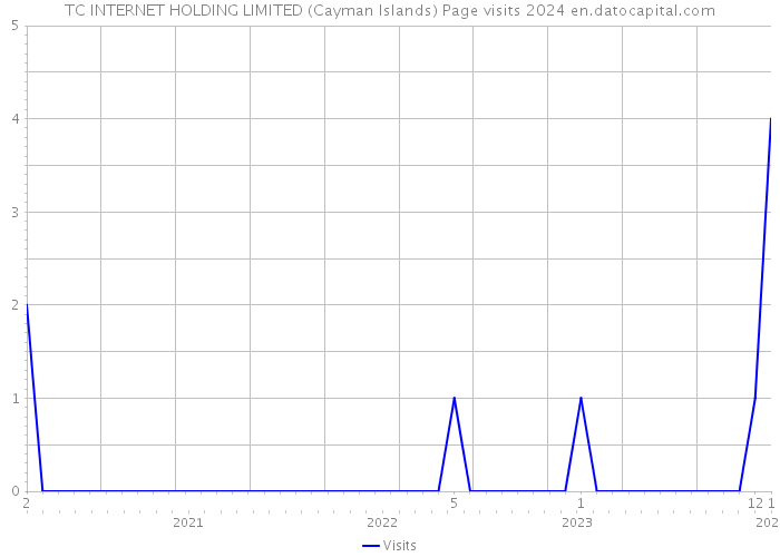 TC INTERNET HOLDING LIMITED (Cayman Islands) Page visits 2024 