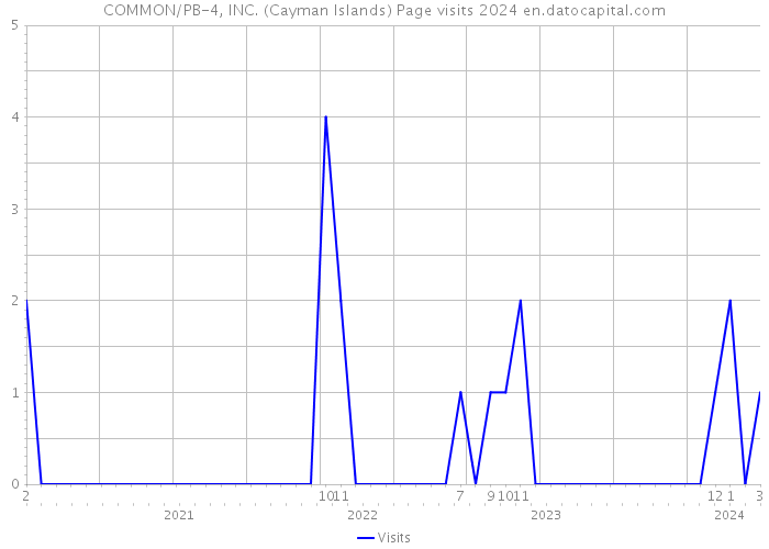 COMMON/PB-4, INC. (Cayman Islands) Page visits 2024 