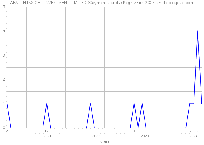 WEALTH INSIGHT INVESTMENT LIMITED (Cayman Islands) Page visits 2024 