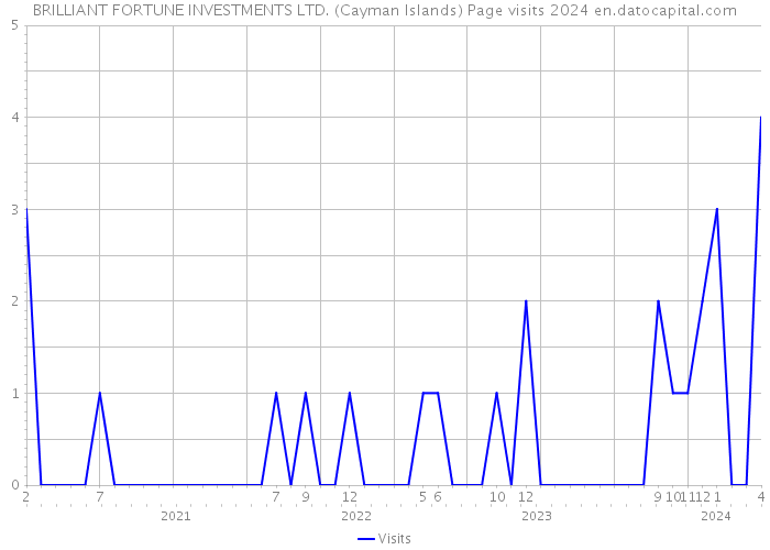 BRILLIANT FORTUNE INVESTMENTS LTD. (Cayman Islands) Page visits 2024 