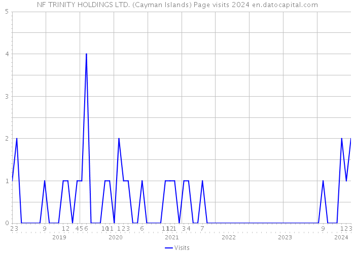 NF TRINITY HOLDINGS LTD. (Cayman Islands) Page visits 2024 
