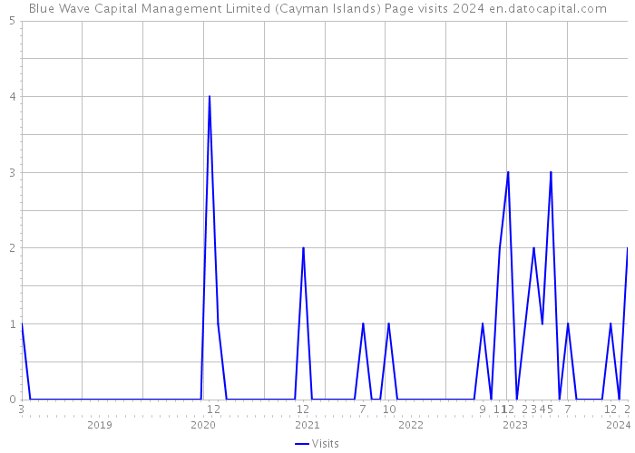 Blue Wave Capital Management Limited (Cayman Islands) Page visits 2024 
