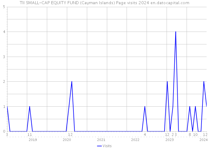TII SMALL-CAP EQUITY FUND (Cayman Islands) Page visits 2024 