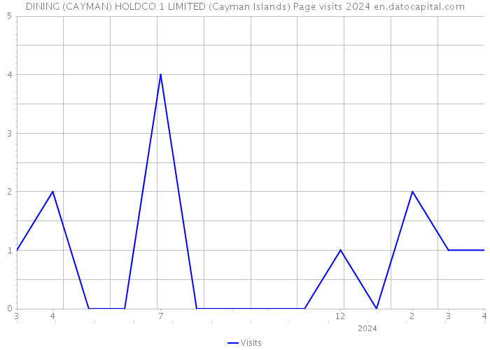 DINING (CAYMAN) HOLDCO 1 LIMITED (Cayman Islands) Page visits 2024 