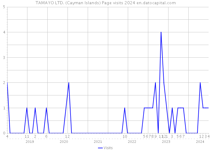 TAMAYO LTD. (Cayman Islands) Page visits 2024 