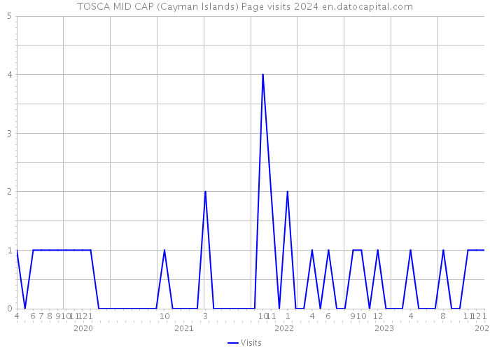 TOSCA MID CAP (Cayman Islands) Page visits 2024 