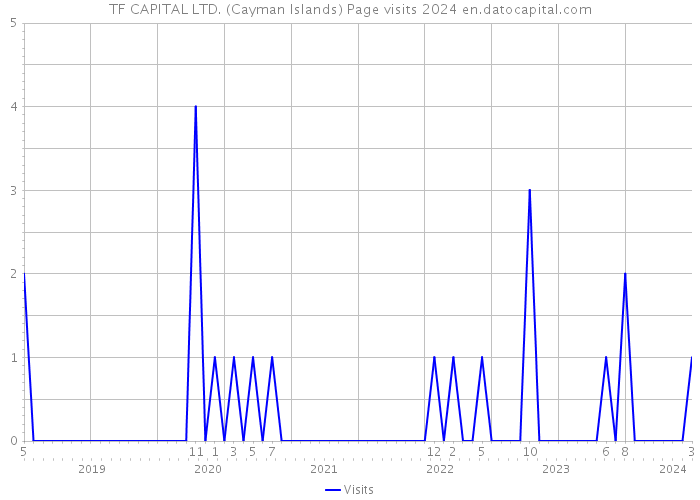 TF CAPITAL LTD. (Cayman Islands) Page visits 2024 