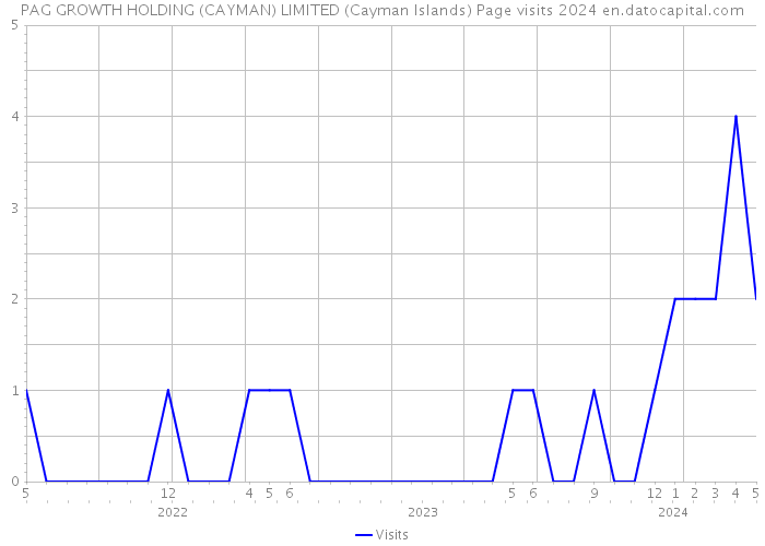 PAG GROWTH HOLDING (CAYMAN) LIMITED (Cayman Islands) Page visits 2024 