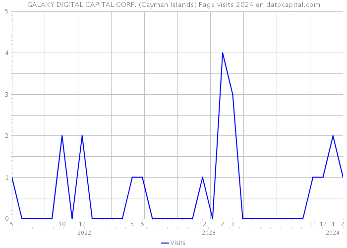 GALAXY DIGITAL CAPITAL CORP. (Cayman Islands) Page visits 2024 