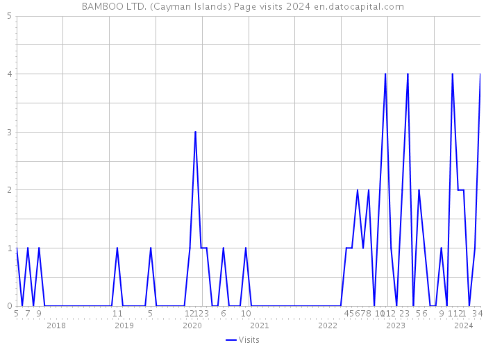 BAMBOO LTD. (Cayman Islands) Page visits 2024 