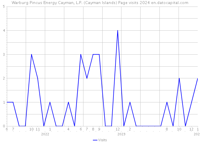 Warburg Pincus Energy Cayman, L.P. (Cayman Islands) Page visits 2024 