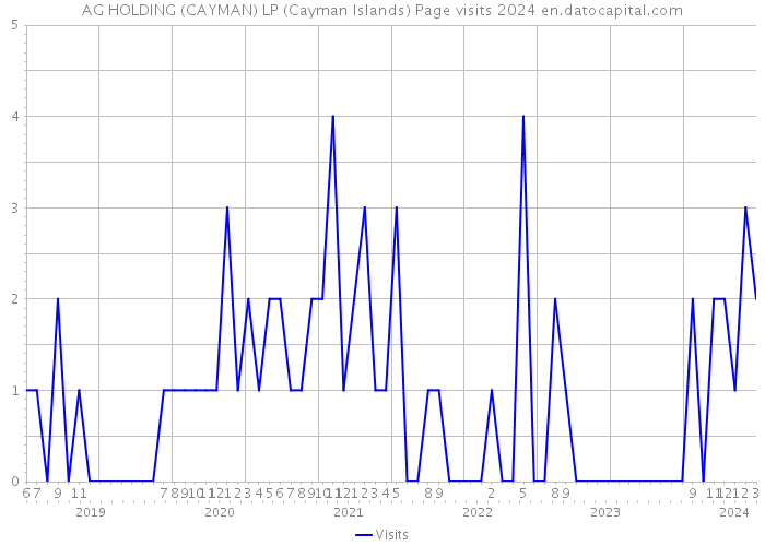 AG HOLDING (CAYMAN) LP (Cayman Islands) Page visits 2024 