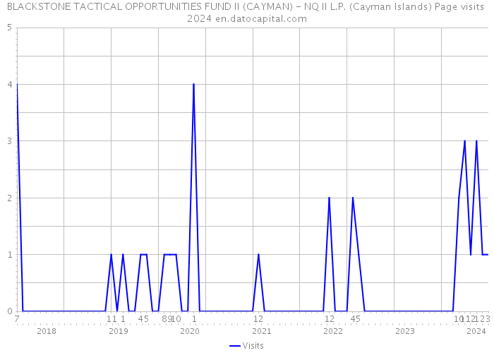 BLACKSTONE TACTICAL OPPORTUNITIES FUND II (CAYMAN) - NQ II L.P. (Cayman Islands) Page visits 2024 