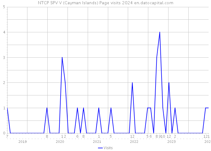NTCP SPV V (Cayman Islands) Page visits 2024 