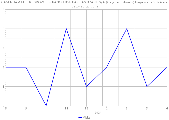 CAVENHAM PUBLIC GROWTH - BANCO BNP PARIBAS BRASIL S/A (Cayman Islands) Page visits 2024 