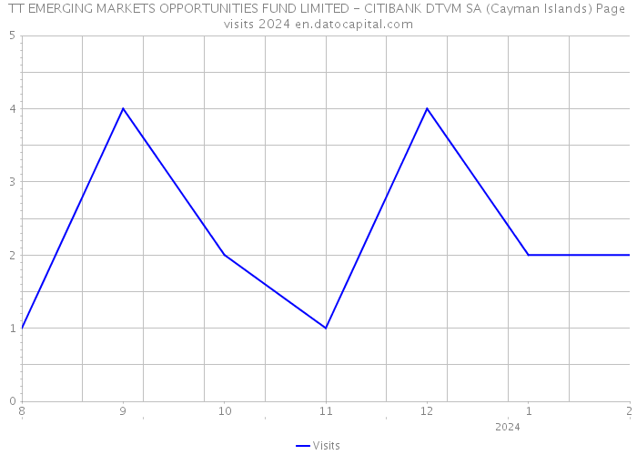 TT EMERGING MARKETS OPPORTUNITIES FUND LIMITED - CITIBANK DTVM SA (Cayman Islands) Page visits 2024 