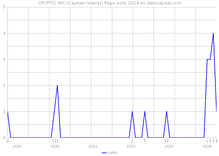 CRYPTIC INC (Cayman Islands) Page visits 2024 