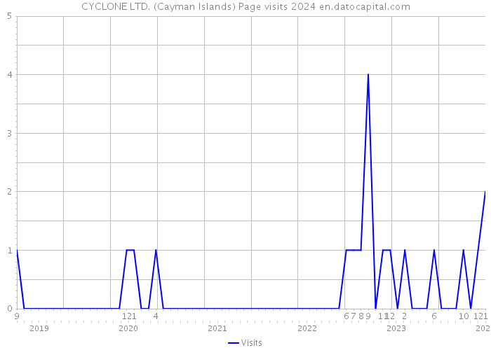 CYCLONE LTD. (Cayman Islands) Page visits 2024 