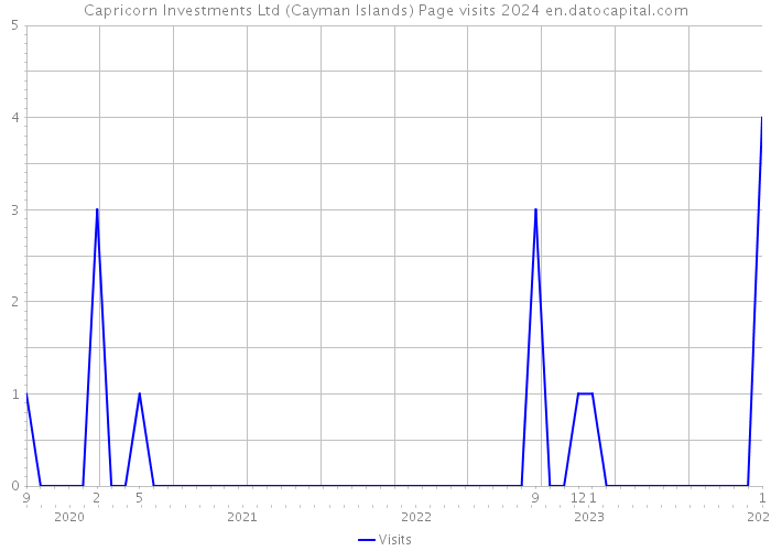 Capricorn Investments Ltd (Cayman Islands) Page visits 2024 