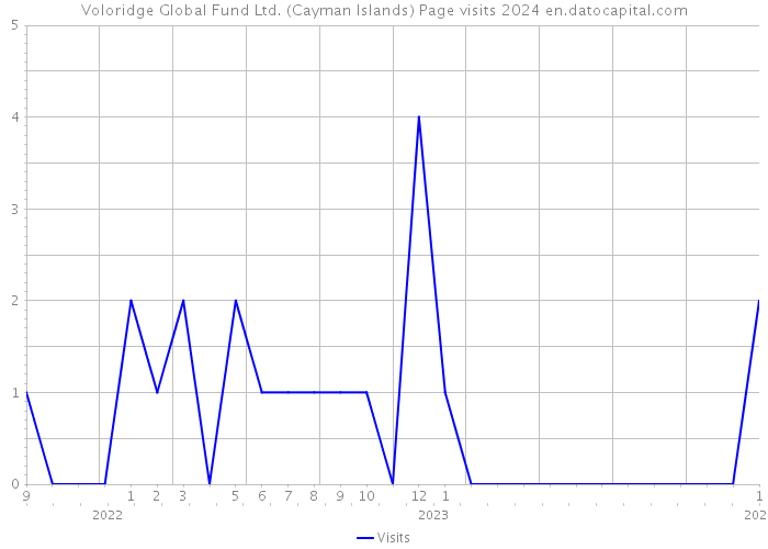 Voloridge Global Fund Ltd. (Cayman Islands) Page visits 2024 