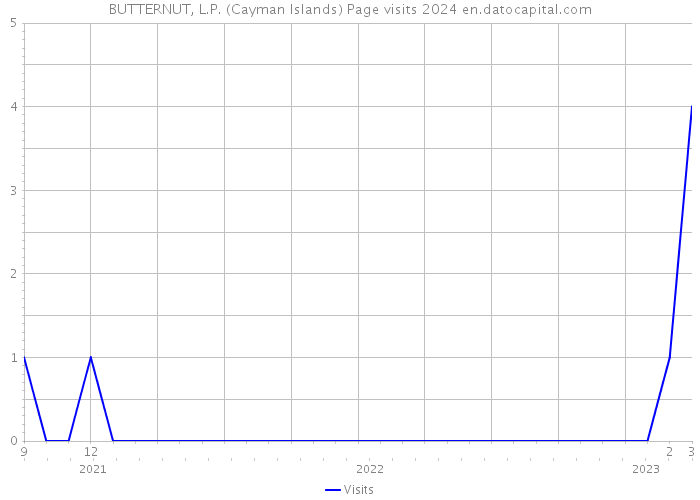 BUTTERNUT, L.P. (Cayman Islands) Page visits 2024 