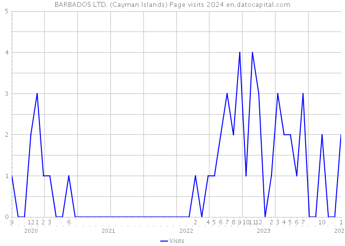 BARBADOS LTD. (Cayman Islands) Page visits 2024 