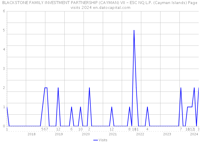 BLACKSTONE FAMILY INVESTMENT PARTNERSHIP (CAYMAN) VII - ESC NQ L.P. (Cayman Islands) Page visits 2024 
