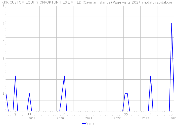 KKR CUSTOM EQUITY OPPORTUNITIES LIMITED (Cayman Islands) Page visits 2024 