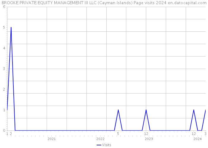 BROOKE PRIVATE EQUITY MANAGEMENT III LLC (Cayman Islands) Page visits 2024 