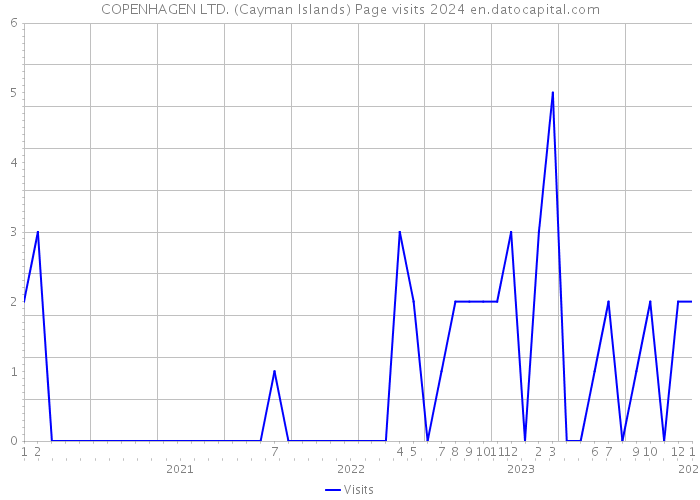 COPENHAGEN LTD. (Cayman Islands) Page visits 2024 