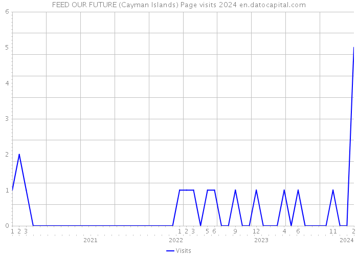 FEED OUR FUTURE (Cayman Islands) Page visits 2024 