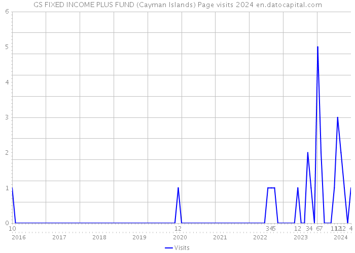 GS FIXED INCOME PLUS FUND (Cayman Islands) Page visits 2024 