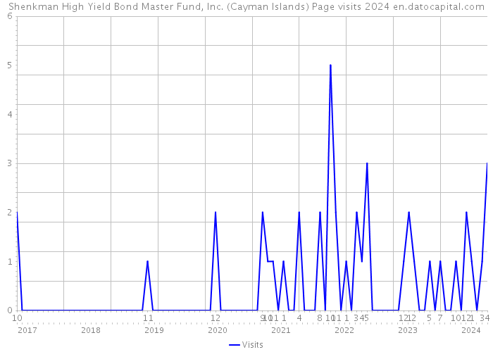 Shenkman High Yield Bond Master Fund, Inc. (Cayman Islands) Page visits 2024 