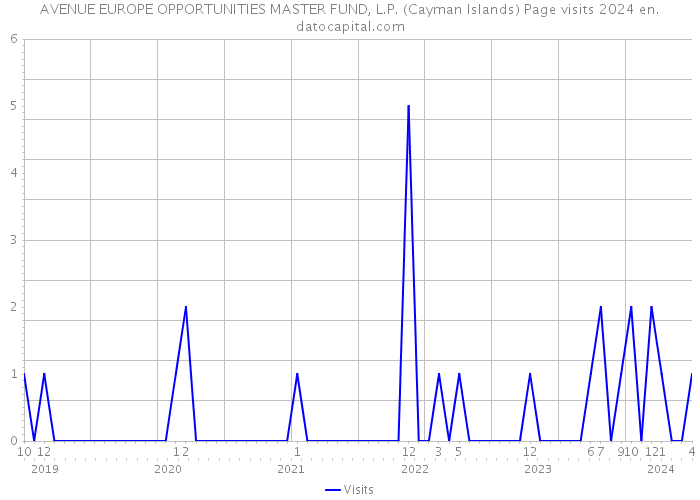 AVENUE EUROPE OPPORTUNITIES MASTER FUND, L.P. (Cayman Islands) Page visits 2024 