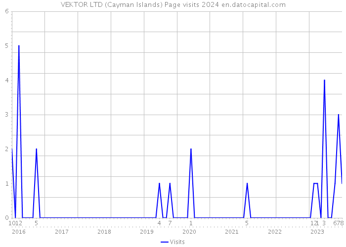 VEKTOR LTD (Cayman Islands) Page visits 2024 