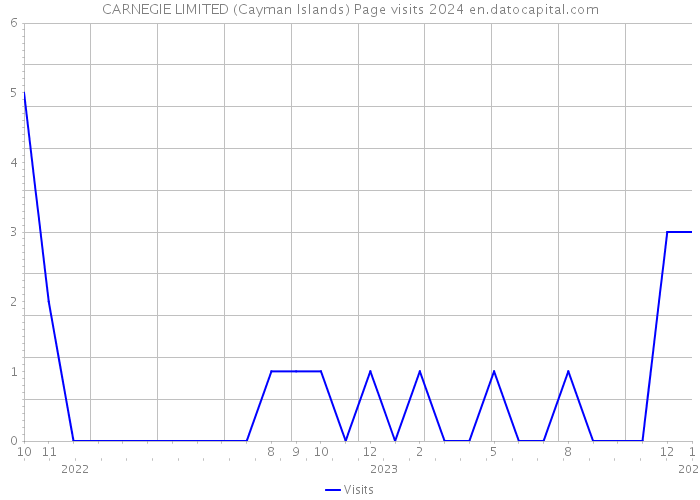 CARNEGIE LIMITED (Cayman Islands) Page visits 2024 