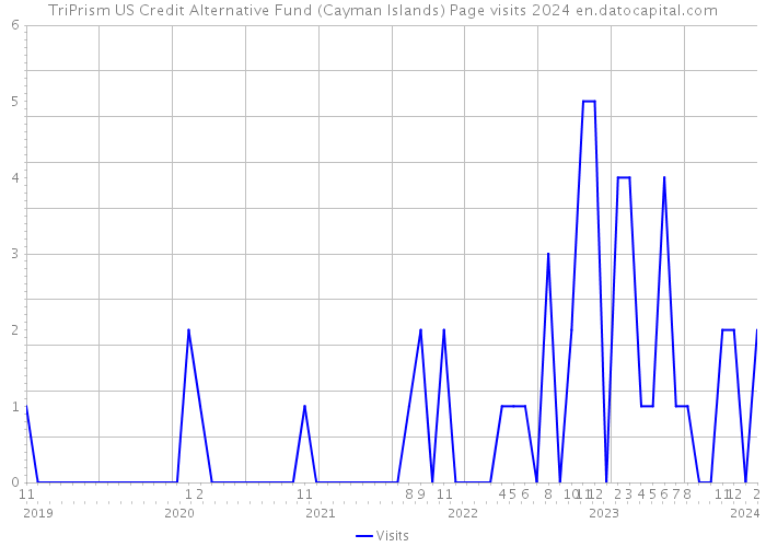 TriPrism US Credit Alternative Fund (Cayman Islands) Page visits 2024 