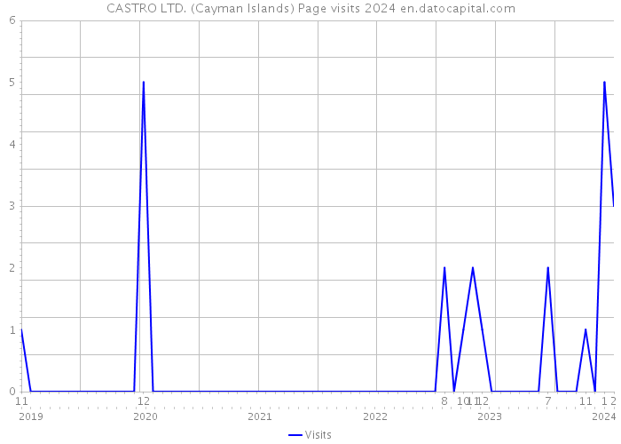 CASTRO LTD. (Cayman Islands) Page visits 2024 
