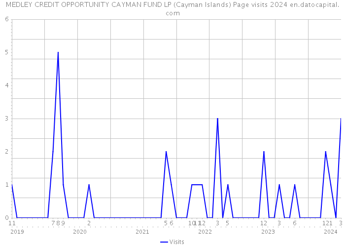 MEDLEY CREDIT OPPORTUNITY CAYMAN FUND LP (Cayman Islands) Page visits 2024 