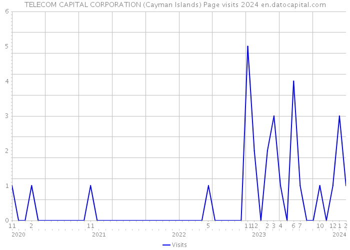TELECOM CAPITAL CORPORATION (Cayman Islands) Page visits 2024 