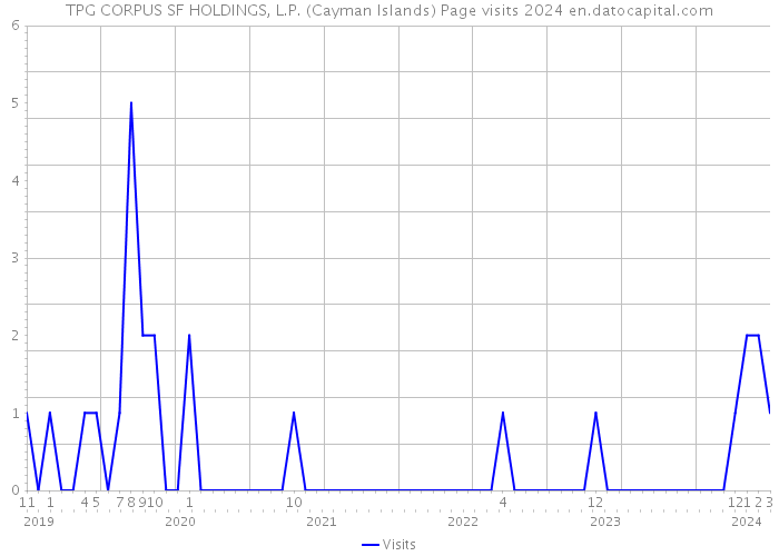 TPG CORPUS SF HOLDINGS, L.P. (Cayman Islands) Page visits 2024 