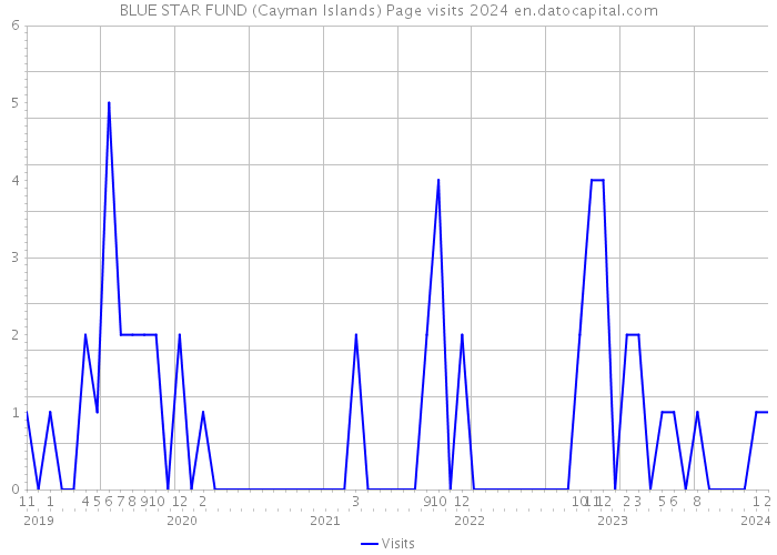 BLUE STAR FUND (Cayman Islands) Page visits 2024 