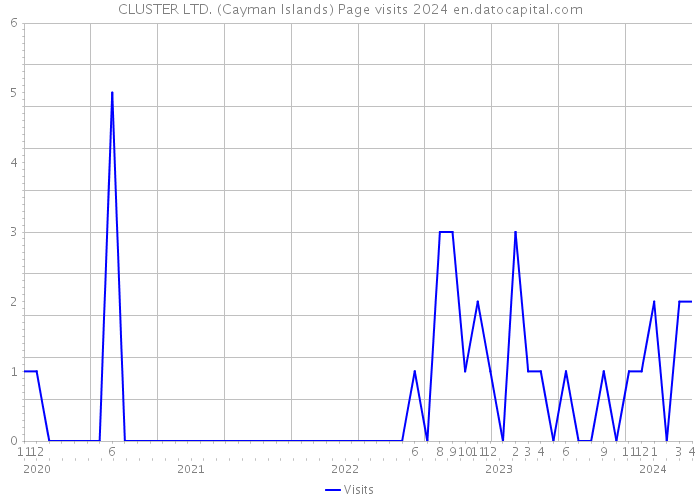 CLUSTER LTD. (Cayman Islands) Page visits 2024 