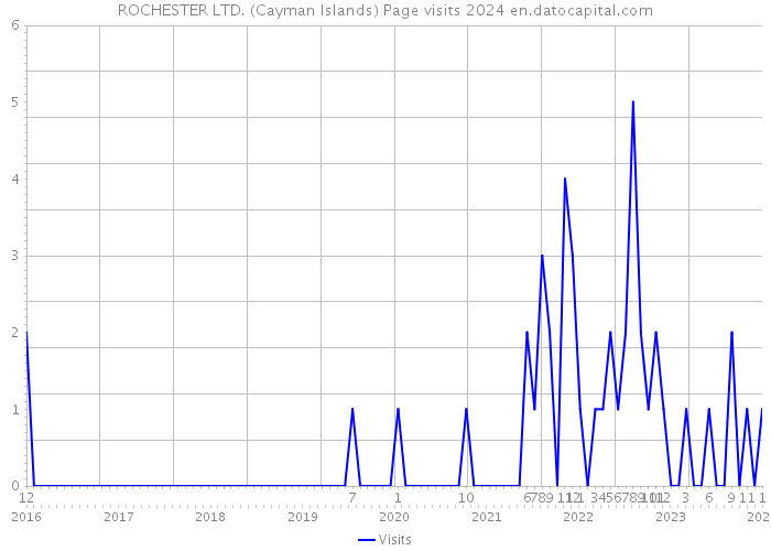 ROCHESTER LTD. (Cayman Islands) Page visits 2024 